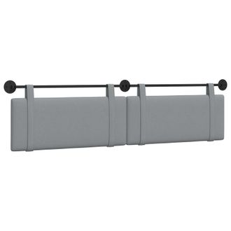 vidaXL Cabecero Colgante Gris Claro Tela Vidaxl
