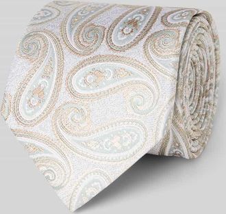 Olymp Seidenkrawatte im Allover-Look (7,5 cm) in Gruen, Gr&ouml;&szlig;e 1