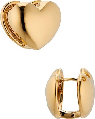 Nadri Sunlight Heart Huggie Hoop Earrings in Gold at Nordstrom