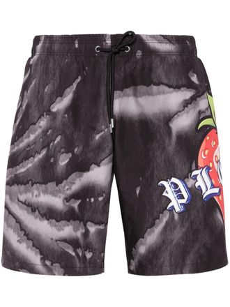 Philipp Plein Tutti Frutti swim shorts - Black