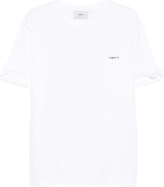 Coperni T-shirt con ruches sulle maniche - Bianco