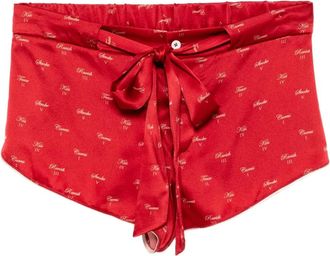 Kiki De Montparnasse Shorts con stampa - Rosso