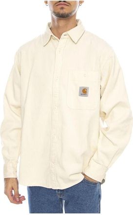 Carhartt Work in Progress L/S Flint Shirt - Heren - Casual Overhemden - Beige - M - Katoen - Overhemden