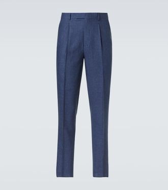 Ermenegildo Zegna Pantaloni slim in lino