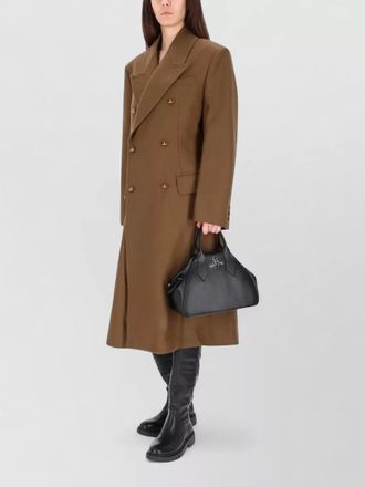 Vivienne Westwood winston long coat structured shoulders buttons