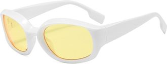 Generic Womens Outdoor Sports Sunglasses Mens Driving Vacation Decorative Sun Glasses(Yellow)