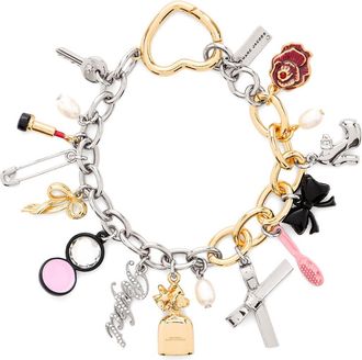 Marc Jacobs Two Tone Perfect Charm Bracelet in Silver/Multi at Nordstrom