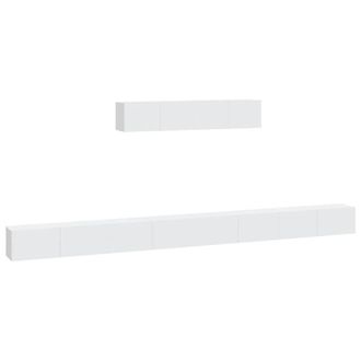 Berkfield Home 4 Piece TV Cabinet Set White Engineered Wood