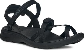Teva TirraTraveler Sandal in Black/Black at Nordstrom, Size 10