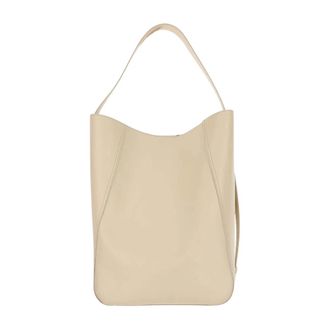 ARMARIUM Leren schoudertas met magnetische sluiting - Dames - Schoudertassen - Wit - ONE Size - Leer - Tassen