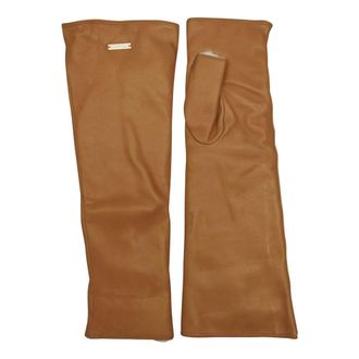 Kiton unisex, Accessoires, Beige, Maat: 7 1/2 IN Leer