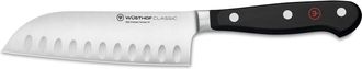W&uuml;sthof Classic 5 Inch Santoku Knife with Hollow Edge