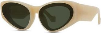 Loewe Authentieke Signature Bril met Topkwaliteit - Dames - Zonnebrillen - Beige - 62 MM - Accessoires