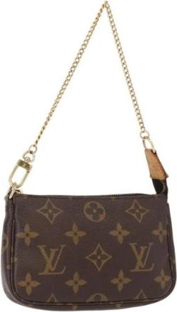 Louis Vuitton Pre-owned Mini Bag - Dames - Vintage Mini Tas - Bruin - ONE Size - Vintage