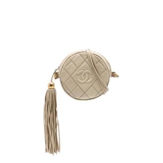 Chanel Pre-owned Crossbody Bag - Dames - Pre-owned - Beige - Maat: ONE Size Leer