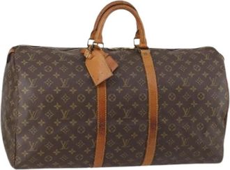 Louis Vuitton Pre-owned Vintage Canvas Weekendtas - Dames - Vintage Weekendtas - Bruin - ONE Size - Vintage