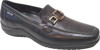 Mephisto Zwarte Leren Odiane Stijlvolle Schoen - Dames - Loafers - Zwart - 42 EU - Schoenen