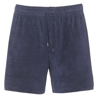 Ralph Lauren Korte Broeken, Heren, Blauw, S, Katoen, Katoenen Terry Bermuda Shorts