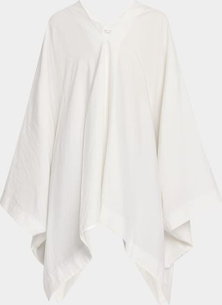 The Row Cedar Handkerchief Poncho Top