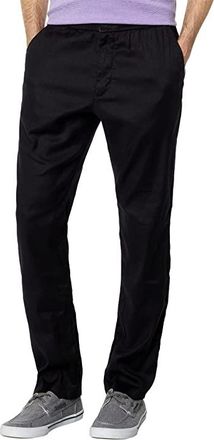 Tommy Bahama Beach Coast Linen Pull-On Pants Mens Casual Pants Black : 3XL (48-50 Waist) 32, Cotton/Linen/Spandex