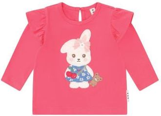 Huxbaby Flower Field Bunny Frill Top in Geranium at Nordstrom, Size 6-12M Au