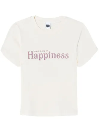 Re/Done x Pamela Anderson katoenen T-shirt - Beige