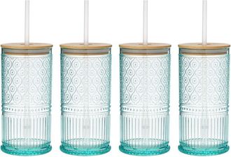 Godinger Set Of 4 Claro Acrylic Sippy Cups