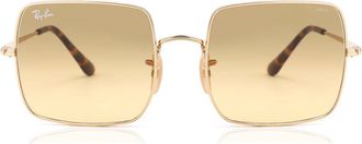 Ray-Ban RB1971 Square 9150AC Womens Sunglasses Gold Size 54