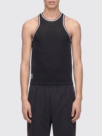 adidas Y-3 Canotta sportiva in misto cotone con scollo olimpionico e logo a contrasto