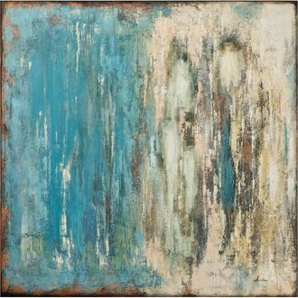 Schubiger M&ouml;bel Bild Abstrakt Blau Beige