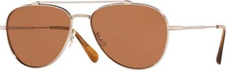 Oliver Peoples OV1266ST Rikson 525473 Mens Sunglasses Silver Size 56