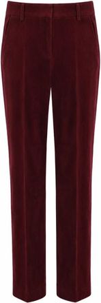 Antonelli Straight Broeken - Dames - Straight fit broeken - Rood - L - Leer - Broeken