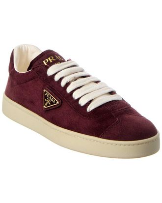 Prada Logo Suede Sneaker