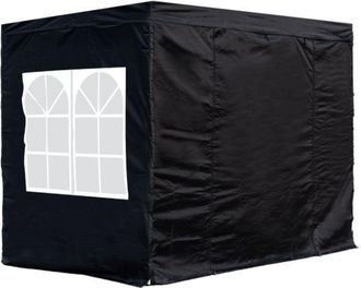 Regalos Miguel Regalos Miguel - Packs Laterales Carpas Plegables - Pack 4 Laterales Para Carpas 3x4,5 Master 2l1v1p - Negro