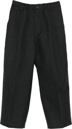 Sofie D'Hoore Geruite Broek - Dames - Straight fit broeken - Zwart - 2XS - Wol - Broeken
