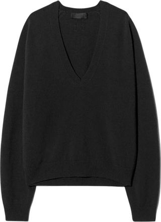 Nili Lotan Feron V-neck Cashmere Jumper - female - Nili Lotan - Cashmere Knitwear - Black - XS - Knitwear