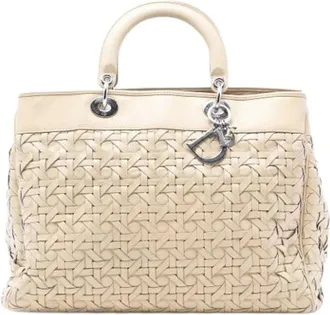 Dior Pre-owned Handbags, female, Beige, Size: ONE SIZE Pre-owned Vintage Handbag