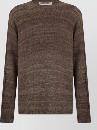 Our Legacy silk striped crewneck sweater