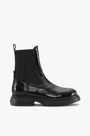 Ganni Black Mid Chelsea Boots - Size 13