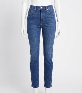 Spanx Redefine Slim Straight Jeans In Medium Indigo