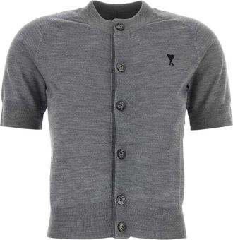 Ami Ami Grey Wool Cardigan
