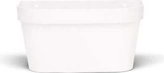 OEM Maceta Mural Star - Pl&aacute;stico - Blanco - Rectangular - 36x16xh18cm - Con Reserva De Agua - 100% Reciclable - Garden Id