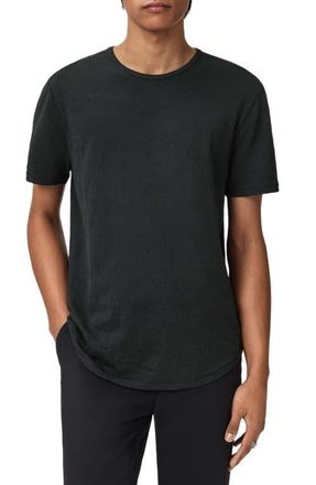 John Varvatos Blaise Wave Organic Cotton T-Shirt in Black at Nordstrom, Size Xx-Large