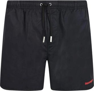 Dsquared2 Beachwear, male, Black, M, Icon Logo Swim Shorts