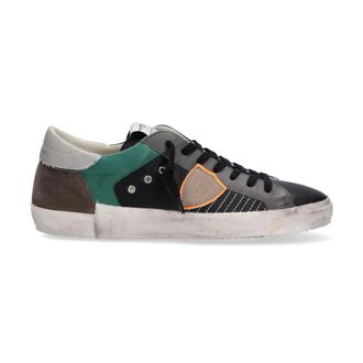 Philippe Model Italian Leather Trainers with Iconic Emblem - male - Philippe Model - Sneakers - Multicolor - 9 UK - Shoes