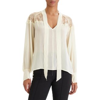 Patrizia Pepe Georgette Blouse - female - Patrizia Pepe - Blouses - Beige - M - Blouses & Shirts