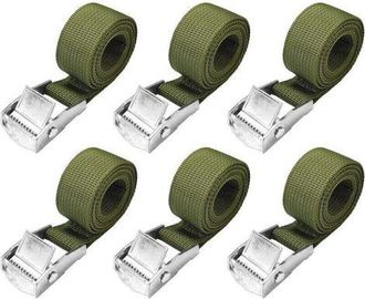 OEM Correas De Amarre De 1 M - Paquete De 6 Correas Cortas Con Trinquete Y Hebilla De 25 Mm, Capacidad De 250 Kg, Correa Para Portabicicletas, Correa Para