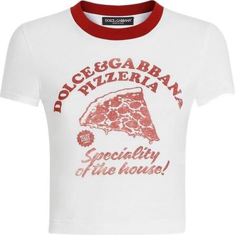 Dolce & Gabbana Graphic-print Cotton T-shirt