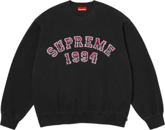 SUPREME SS26 Plaid Arc Crewneck Black SUP-SS26-133-BLK