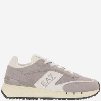 Emporio Armani Ea7 leren sneakers met logo